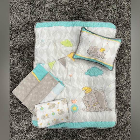 Disney Other Disney Baby Dumbo 4 Piece Crib Set Poshmark